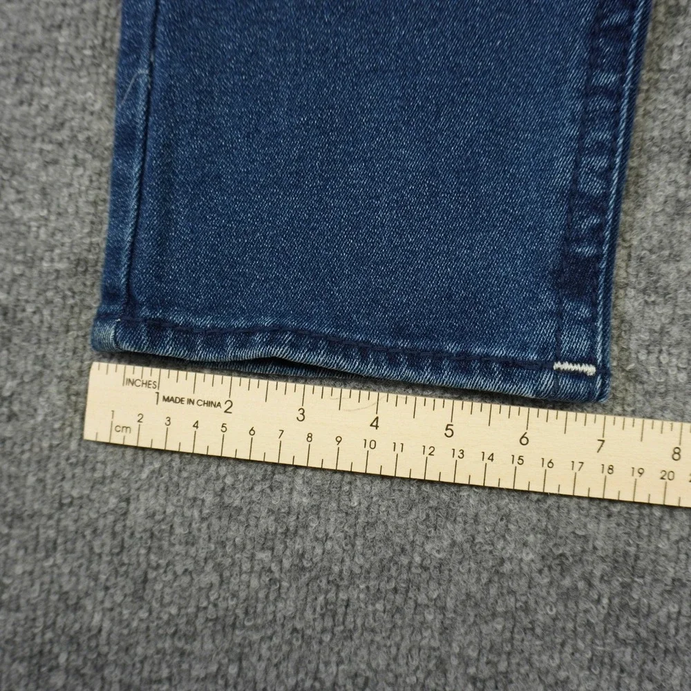 NEW True Religion Geno Relaxed Slim Jeans Mens 36x32 Blue Big T Flap Pocket